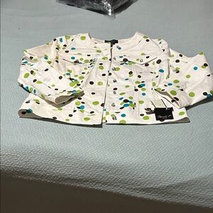 Polka Dot Women's Jacket size 10 petite nwt
